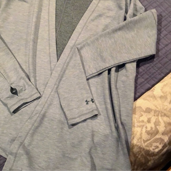 Under Armour Gray Open Cardigan Wrap - Small - Picture 2 of 11